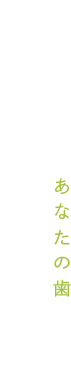 かけがえのないあなたの歯をいつまでも大切にしてほしい